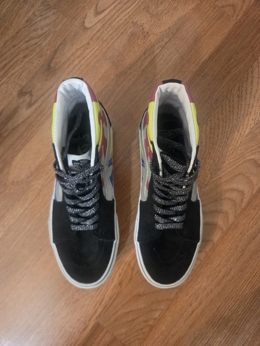Vans Sk8 Hi Platform After Dark Glitter Camo (7)